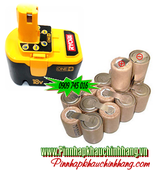 Ryobi 18v3000mAh(3.0AH), Pin máy khoan Ryobi 18v3000mAh(3.0AH)-Thay ruột pin (Bảo hành 6 tháng)